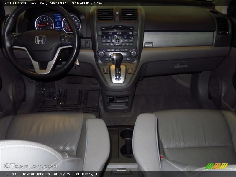 Alabaster Silver Metallic / Gray 2010 Honda CR-V EX-L