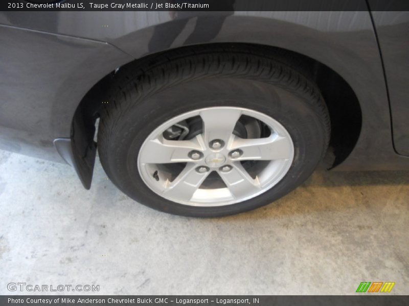 Taupe Gray Metallic / Jet Black/Titanium 2013 Chevrolet Malibu LS