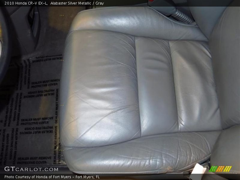Alabaster Silver Metallic / Gray 2010 Honda CR-V EX-L