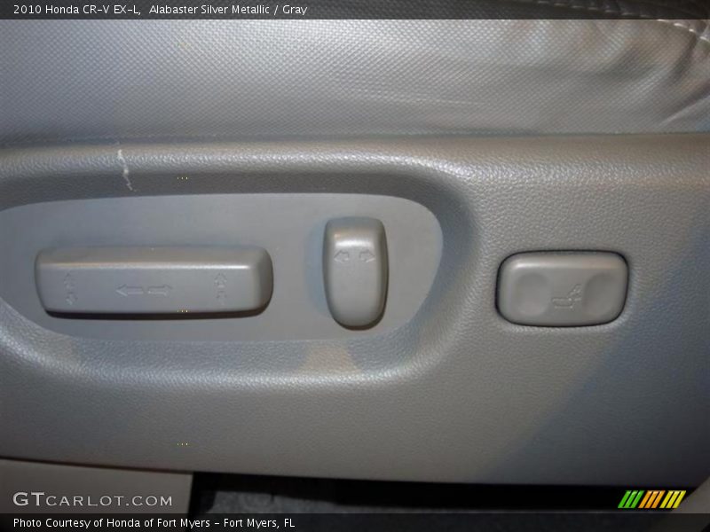 Alabaster Silver Metallic / Gray 2010 Honda CR-V EX-L