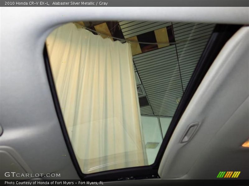 Alabaster Silver Metallic / Gray 2010 Honda CR-V EX-L