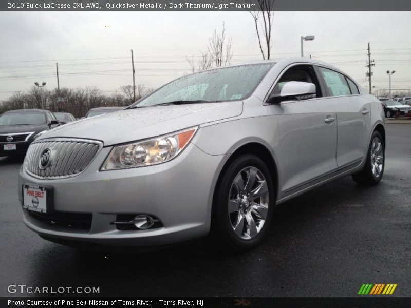 Quicksilver Metallic / Dark Titanium/Light Titanium 2010 Buick LaCrosse CXL AWD