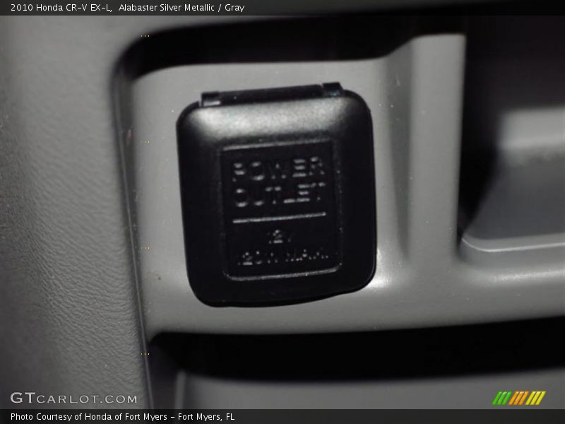 Alabaster Silver Metallic / Gray 2010 Honda CR-V EX-L