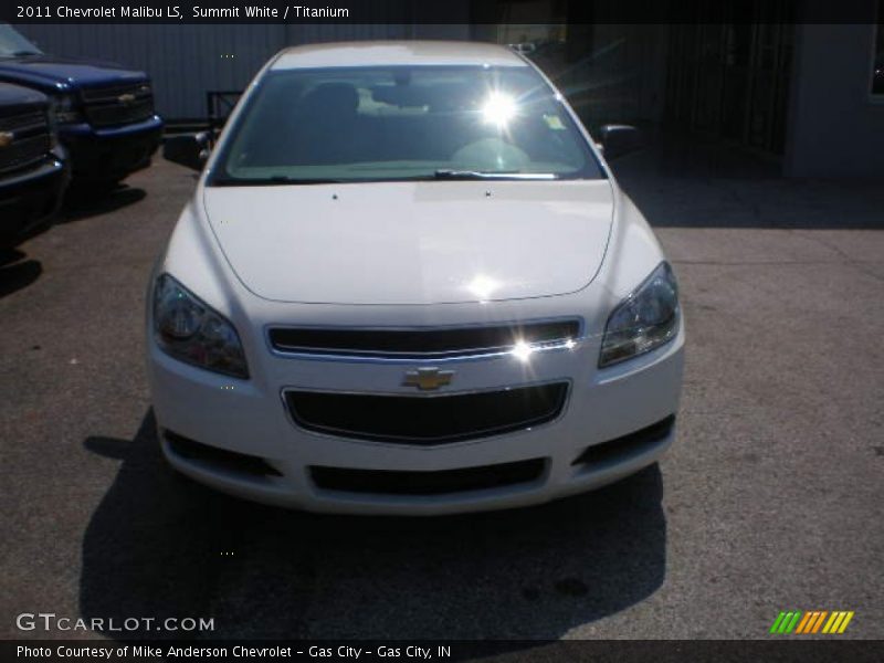 Summit White / Titanium 2011 Chevrolet Malibu LS