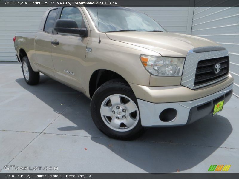 Desert Sand Mica / Beige 2007 Toyota Tundra SR5 Double Cab