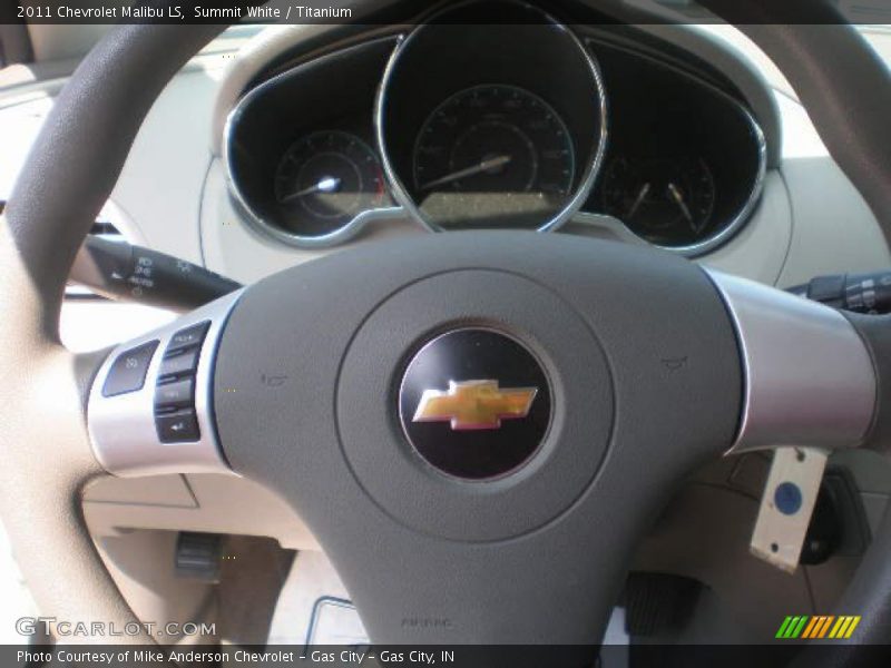 Summit White / Titanium 2011 Chevrolet Malibu LS