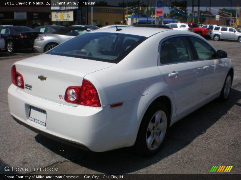 Summit White / Titanium 2011 Chevrolet Malibu LS