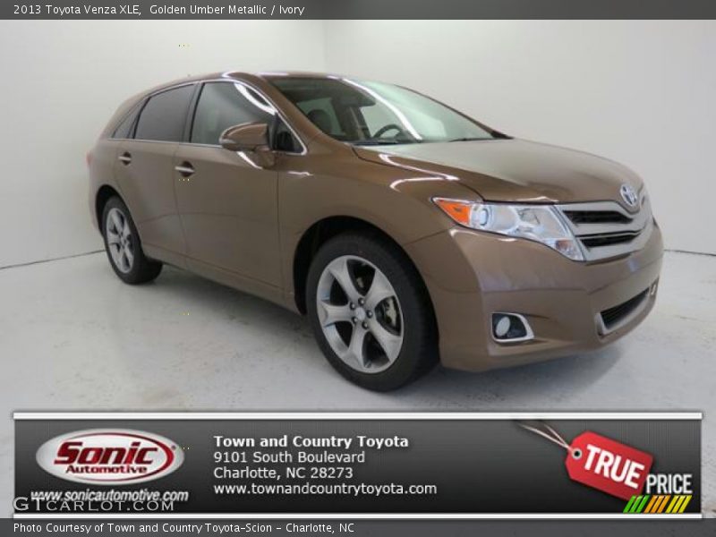Golden Umber Metallic / Ivory 2013 Toyota Venza XLE