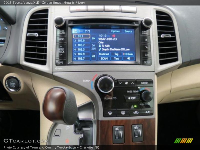 Controls of 2013 Venza XLE