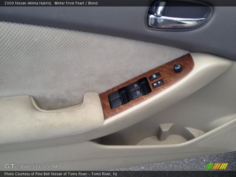 Winter Frost Pearl / Blond 2009 Nissan Altima Hybrid