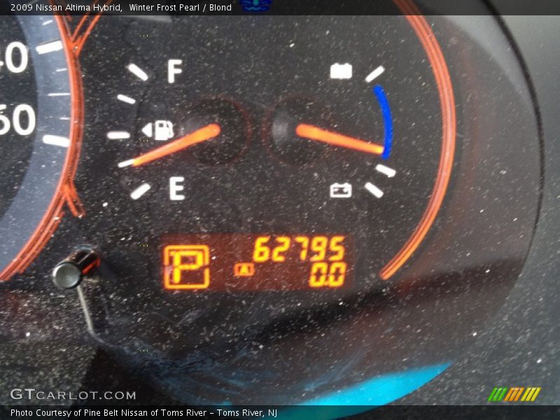 Winter Frost Pearl / Blond 2009 Nissan Altima Hybrid