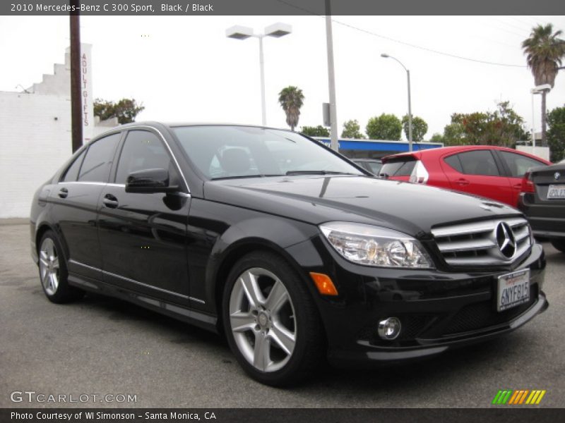 Black / Black 2010 Mercedes-Benz C 300 Sport