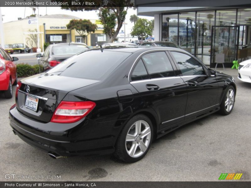 Black / Black 2010 Mercedes-Benz C 300 Sport