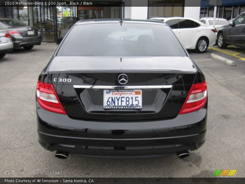 Black / Black 2010 Mercedes-Benz C 300 Sport