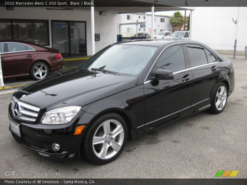 Black / Black 2010 Mercedes-Benz C 300 Sport