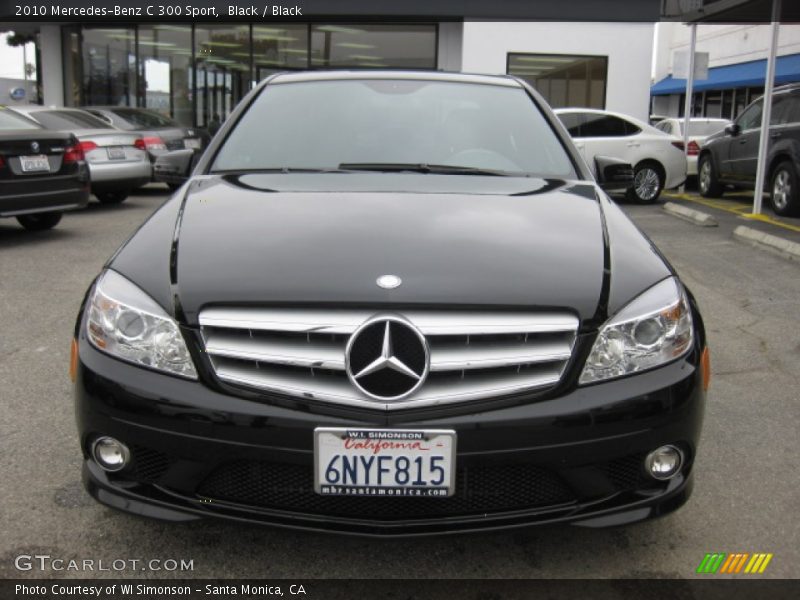 Black / Black 2010 Mercedes-Benz C 300 Sport