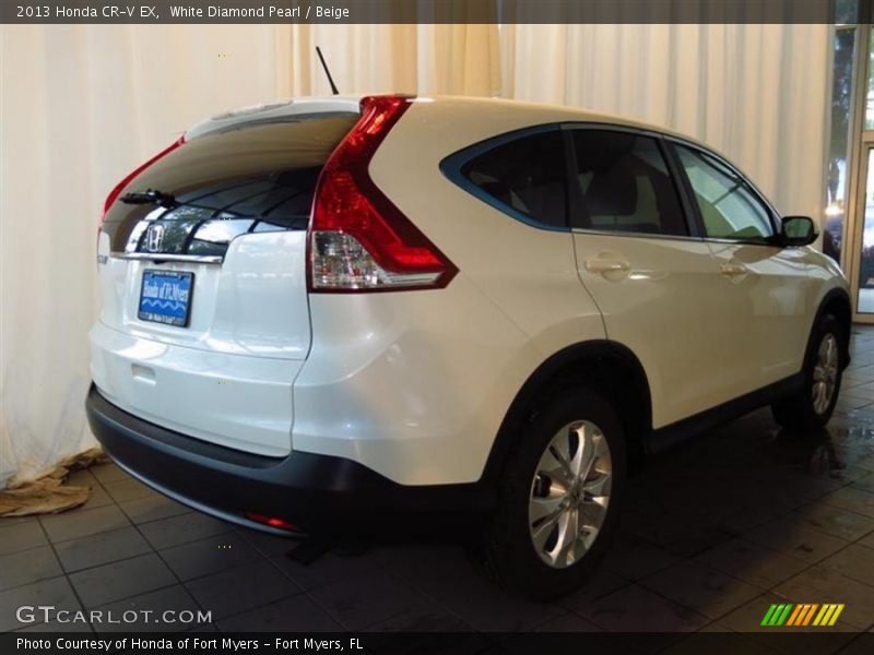 White Diamond Pearl / Beige 2013 Honda CR-V EX