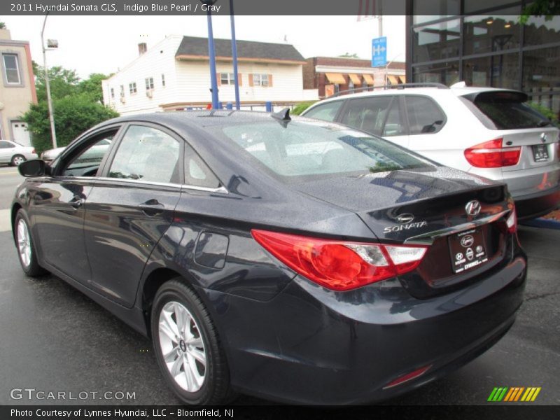 Indigo Blue Pearl / Gray 2011 Hyundai Sonata GLS