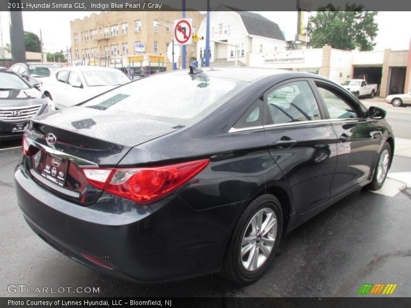 Indigo Blue Pearl / Gray 2011 Hyundai Sonata GLS