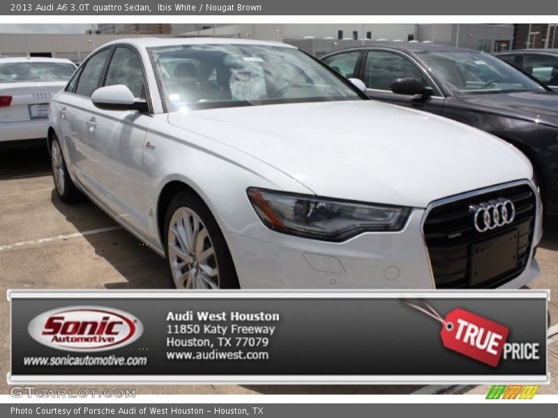 Ibis White / Nougat Brown 2013 Audi A6 3.0T quattro Sedan
