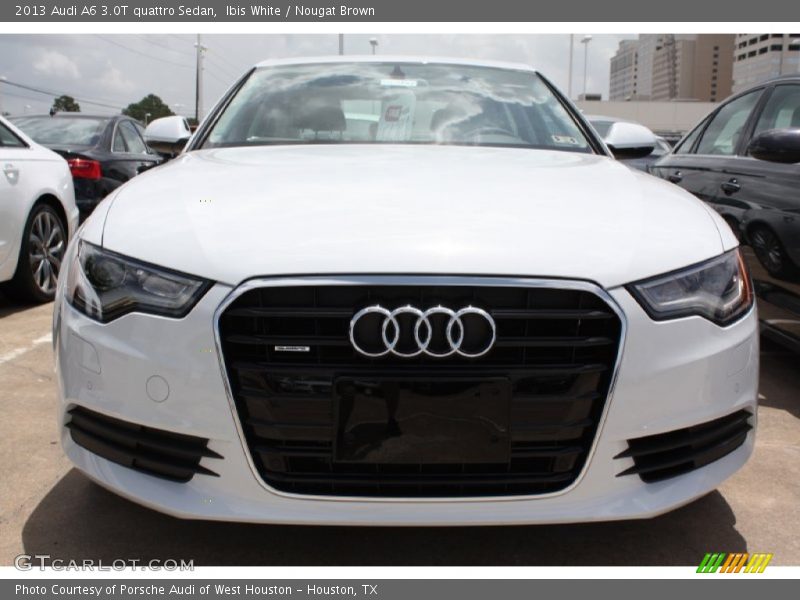 Ibis White / Nougat Brown 2013 Audi A6 3.0T quattro Sedan