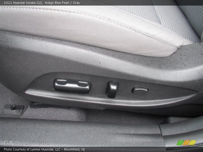 Indigo Blue Pearl / Gray 2011 Hyundai Sonata GLS