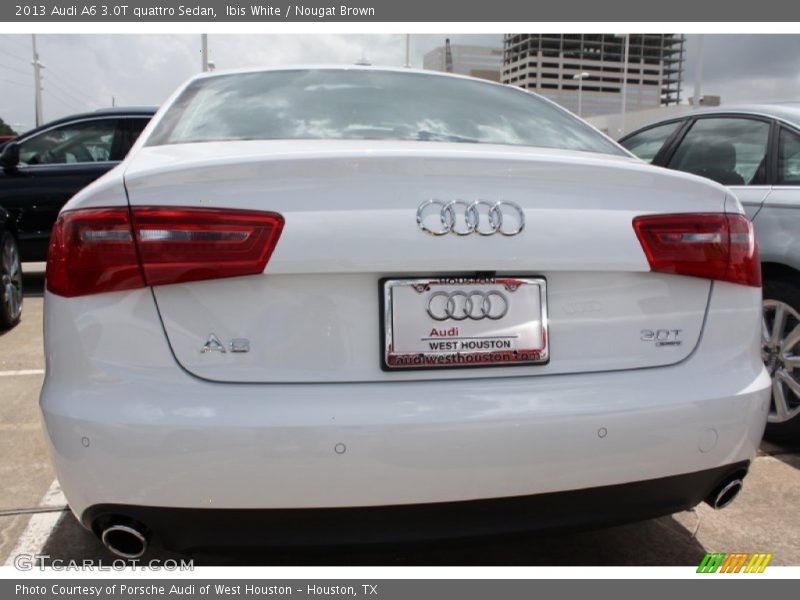 Ibis White / Nougat Brown 2013 Audi A6 3.0T quattro Sedan