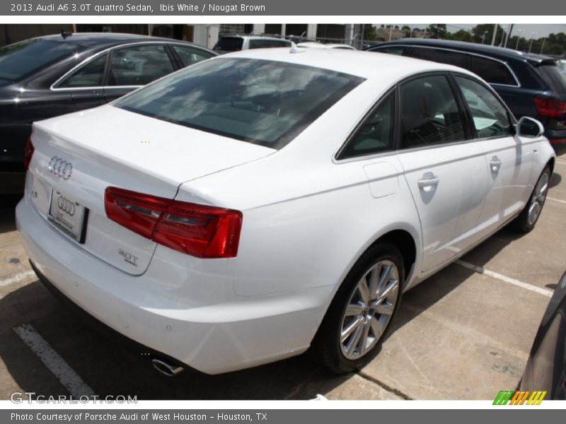Ibis White / Nougat Brown 2013 Audi A6 3.0T quattro Sedan