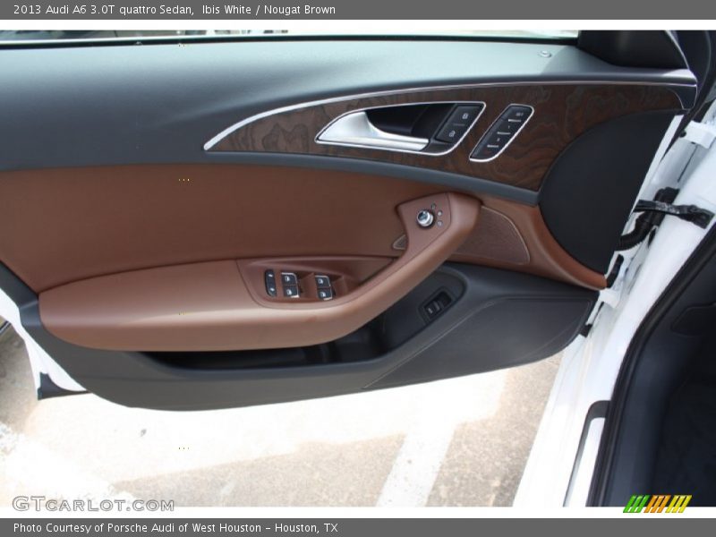 Ibis White / Nougat Brown 2013 Audi A6 3.0T quattro Sedan
