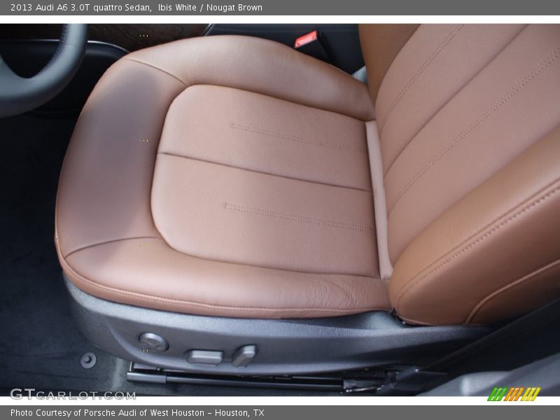 Ibis White / Nougat Brown 2013 Audi A6 3.0T quattro Sedan