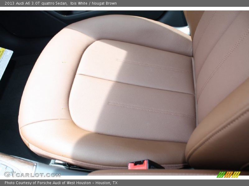 Ibis White / Nougat Brown 2013 Audi A6 3.0T quattro Sedan