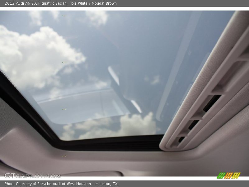 Ibis White / Nougat Brown 2013 Audi A6 3.0T quattro Sedan