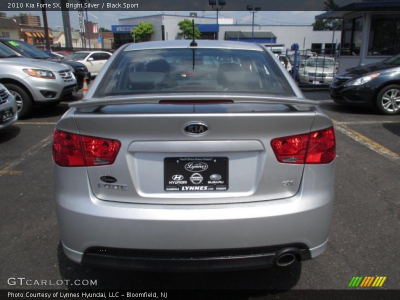 Bright Silver / Black Sport 2010 Kia Forte SX