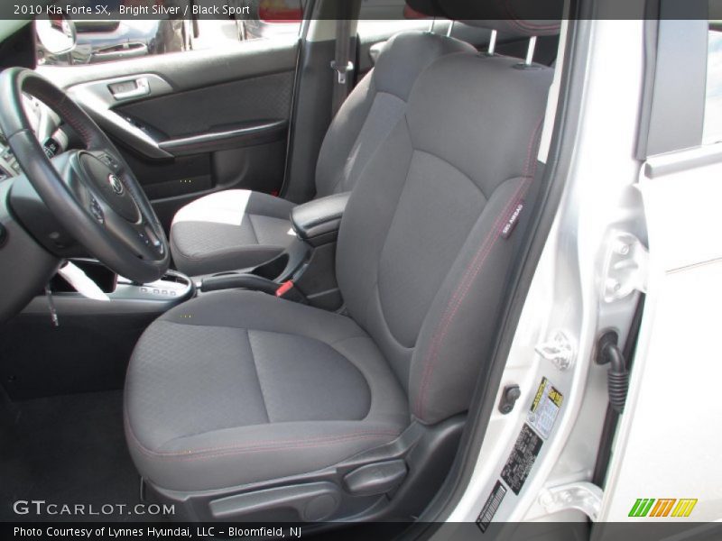 Bright Silver / Black Sport 2010 Kia Forte SX