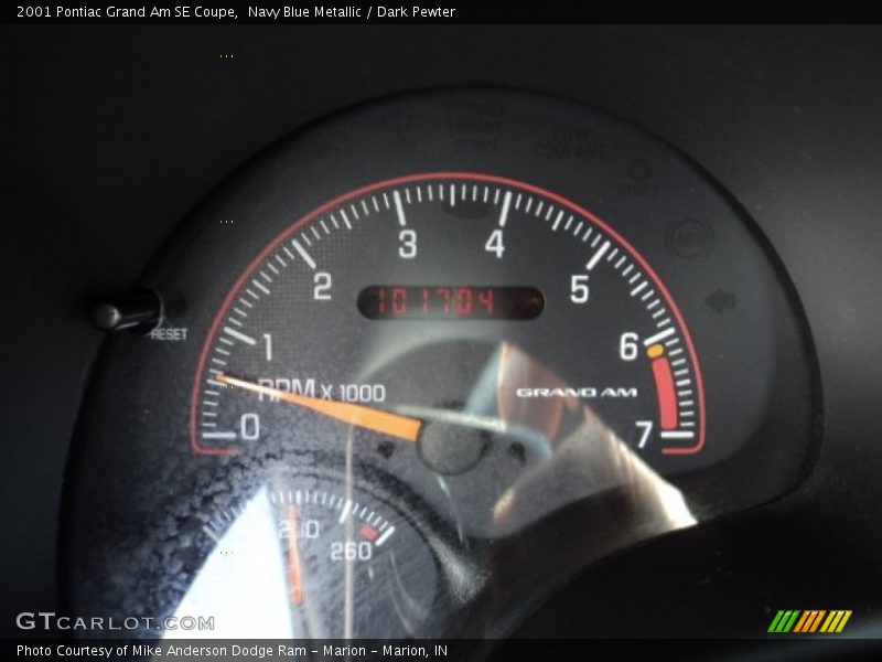 Navy Blue Metallic / Dark Pewter 2001 Pontiac Grand Am SE Coupe