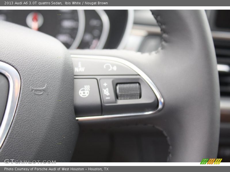 Ibis White / Nougat Brown 2013 Audi A6 3.0T quattro Sedan