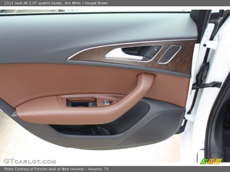Ibis White / Nougat Brown 2013 Audi A6 3.0T quattro Sedan