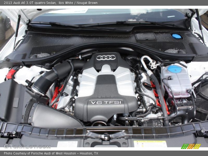 Ibis White / Nougat Brown 2013 Audi A6 3.0T quattro Sedan