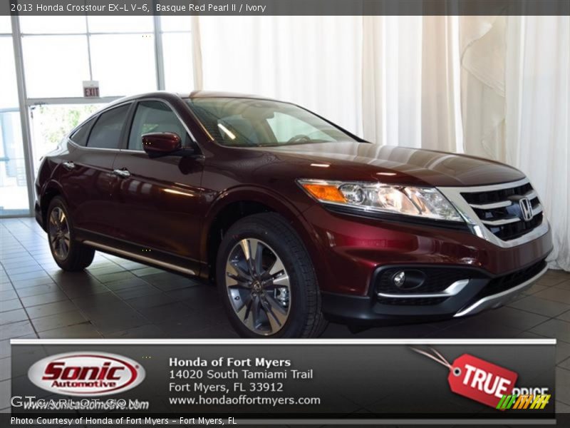 Basque Red Pearl II / Ivory 2013 Honda Crosstour EX-L V-6