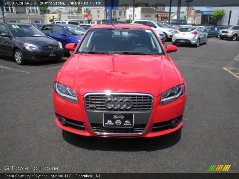 Brilliant Red / Black 2008 Audi A4 2.0T quattro Sedan