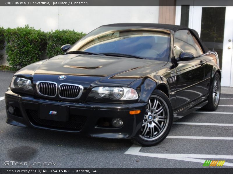 Jet Black / Cinnamon 2003 BMW M3 Convertible