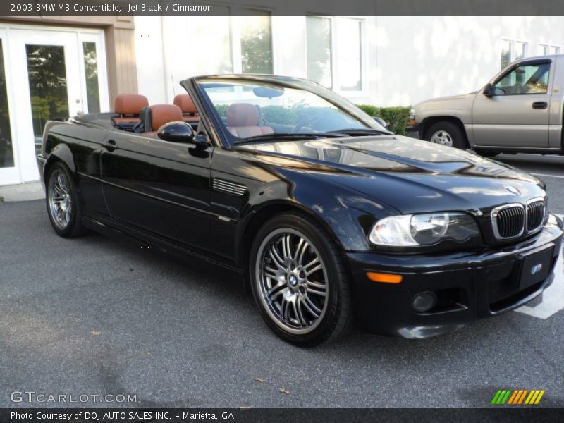 Jet Black / Cinnamon 2003 BMW M3 Convertible