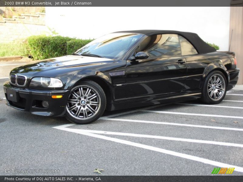Jet Black / Cinnamon 2003 BMW M3 Convertible