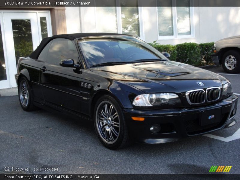 Jet Black / Cinnamon 2003 BMW M3 Convertible