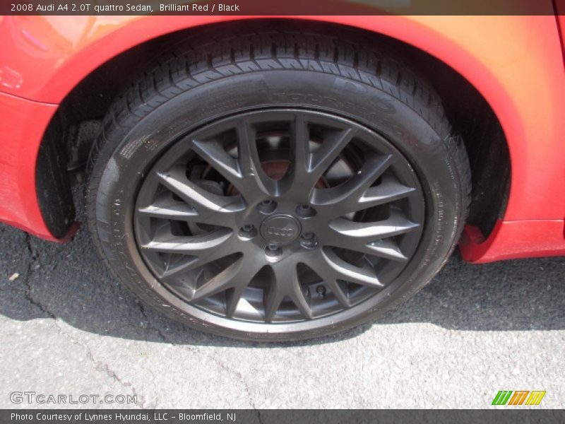 Brilliant Red / Black 2008 Audi A4 2.0T quattro Sedan