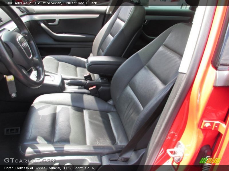 Brilliant Red / Black 2008 Audi A4 2.0T quattro Sedan