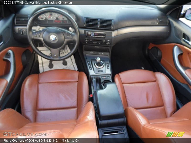 Jet Black / Cinnamon 2003 BMW M3 Convertible