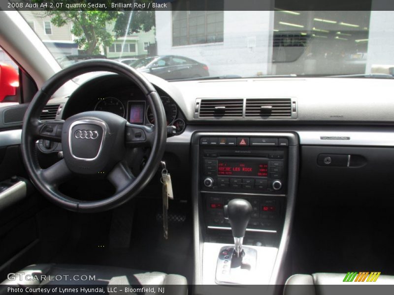 Brilliant Red / Black 2008 Audi A4 2.0T quattro Sedan