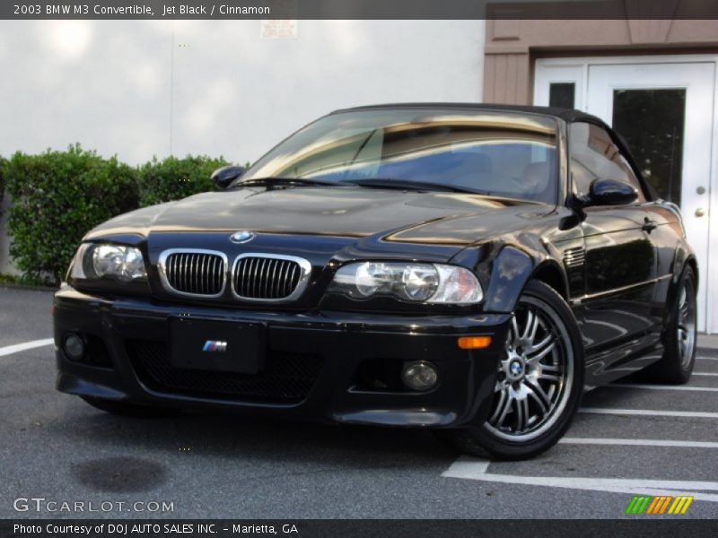 Jet Black / Cinnamon 2003 BMW M3 Convertible