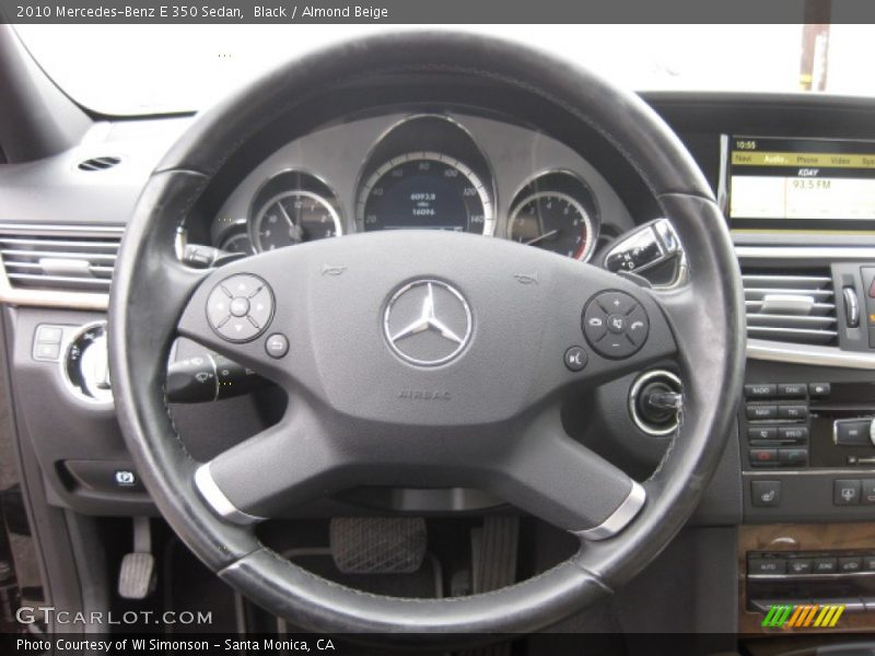 Black / Almond Beige 2010 Mercedes-Benz E 350 Sedan